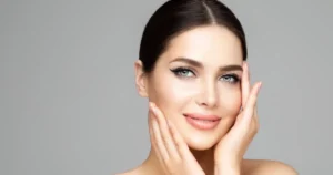 Woman with smooth and refreshed skin after Skinvive in Brighton, Mi